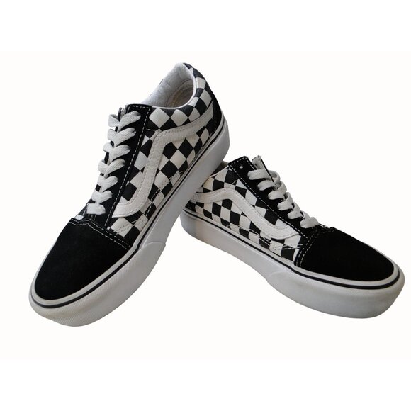 Vans Old Skool Primary Checker Board Skate Shoe Low Top Sneaker M 3.5 W 5 - Picture 2 of 9